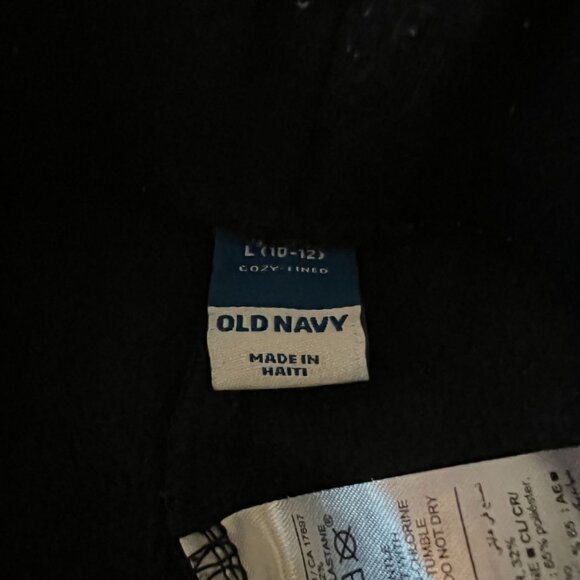 Girls Old Navy Cozy Lined Legging - Size L 10/12 - Black - Picture 3 of 3